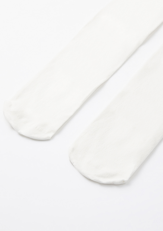 UTAA Line Symbol Stocking Blocks Tights - White