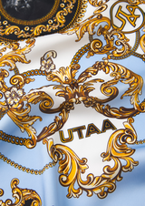 UTAA Midnight Panther Baroque Scarf - Sky Blue