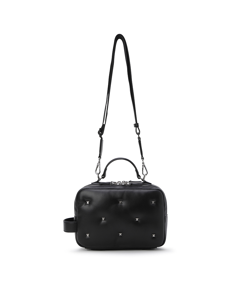 Women's Padded Color Pouch - Black