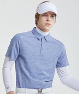 Normandy Linen Collar T-Shirt - Blue