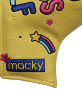 MACKY Golf: Good Vibe Straight Putter Cover - Mustard