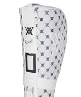 ANEW Golf Uni Monogram Pattern Half Bag - White