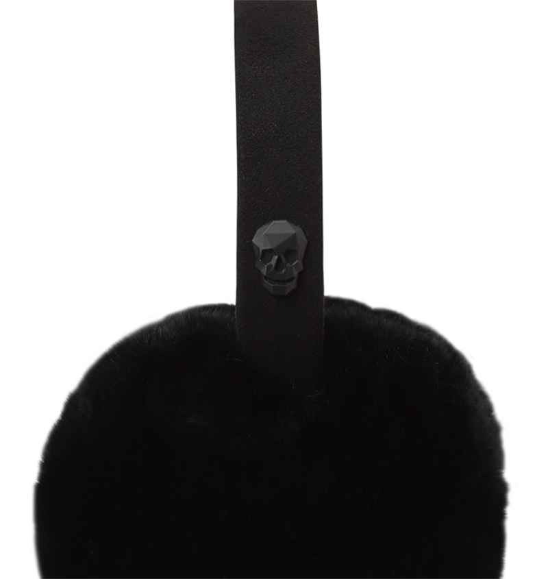 Amazing Cre Women's Real Fur Ear Warmer - Black