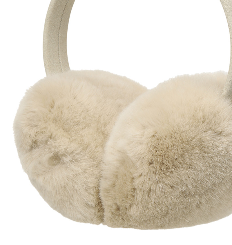 Amazing Cre Women's Real Fur Ear Warmer - Ivory