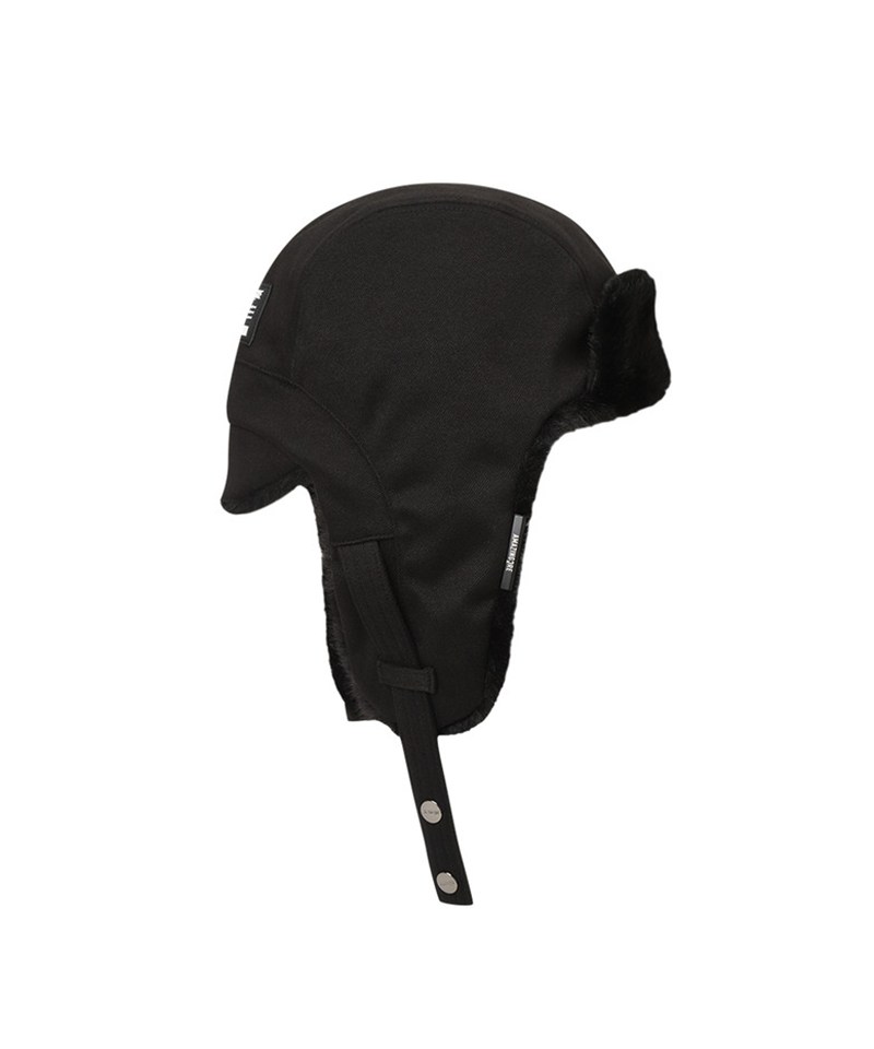 Amazing Cre Unisex Fur Trapper Cap - Black