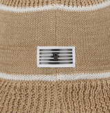 Amazing Cre Logo Cotton Knitted Hat - Light Beige