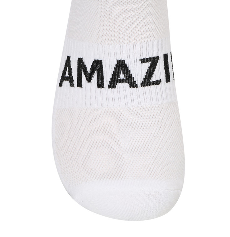 Amazing Cre Logo Point Sneakers Socks - White