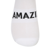 Amazing Cre Logo Point Sneakers Socks - White