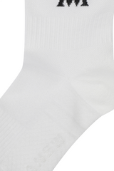 Men's Logo Socks - White