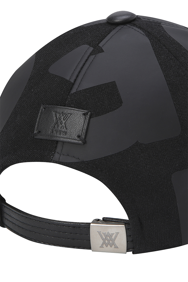 Unisex Big Wording Cap - Black