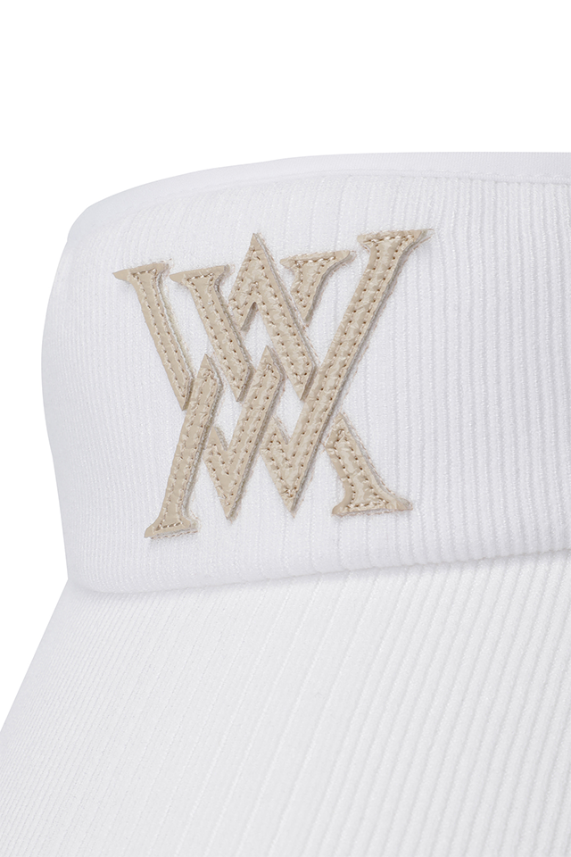 Women's Knit Visor - White