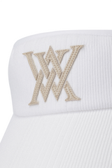 Women's Knit Visor - White