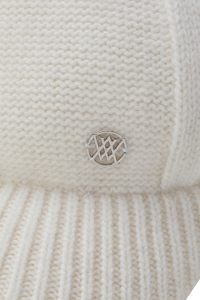 Women's Line Knit Ballcap - Cream