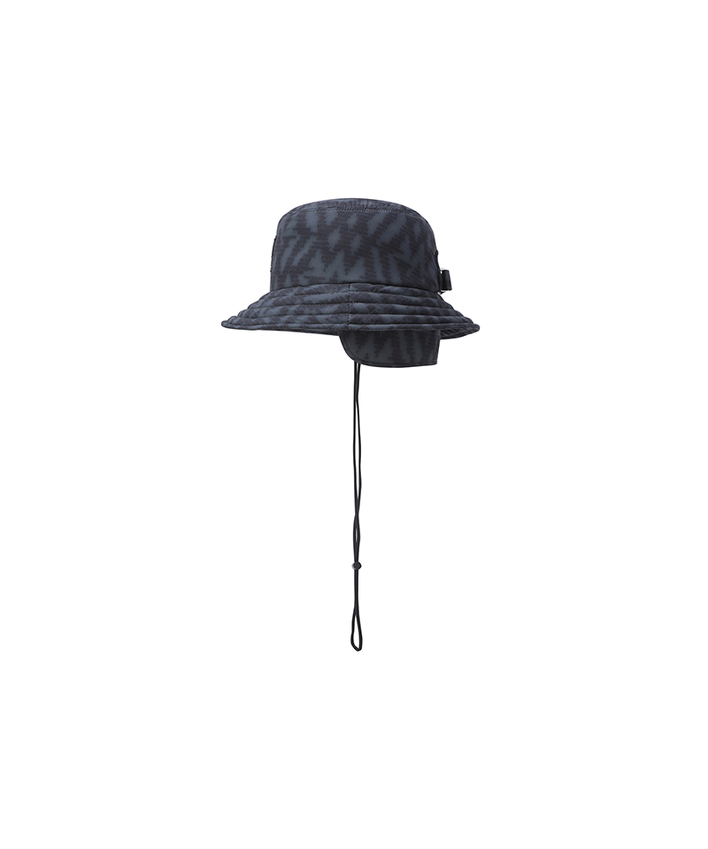 Women's Logo Pattern Hat - Black