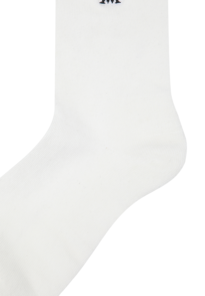 Men's Middle Socks - White