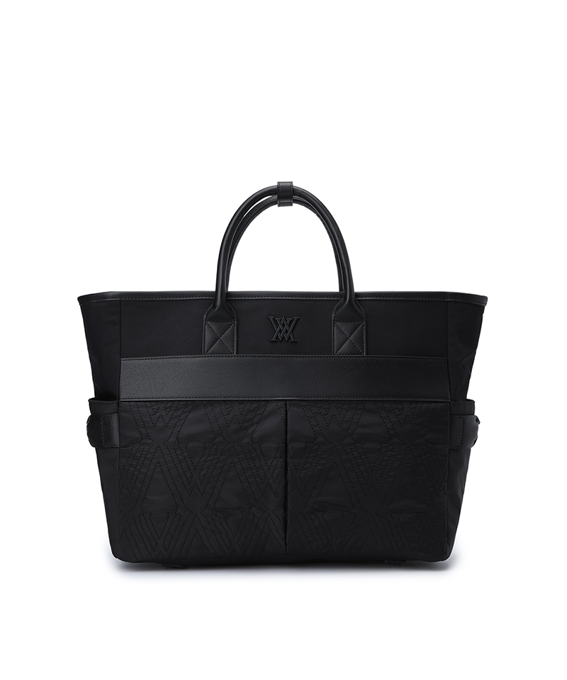 Unisex Big Pocket Tote Bag - Black