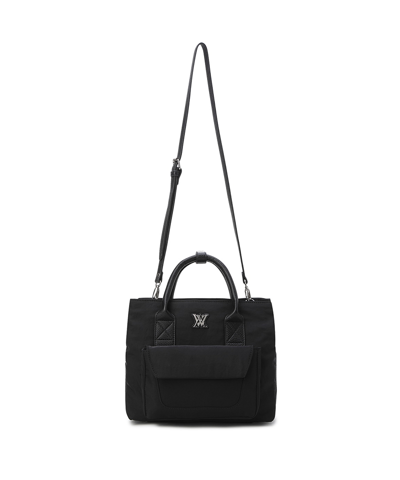 Women's Out Pocket Tote Bag - Black