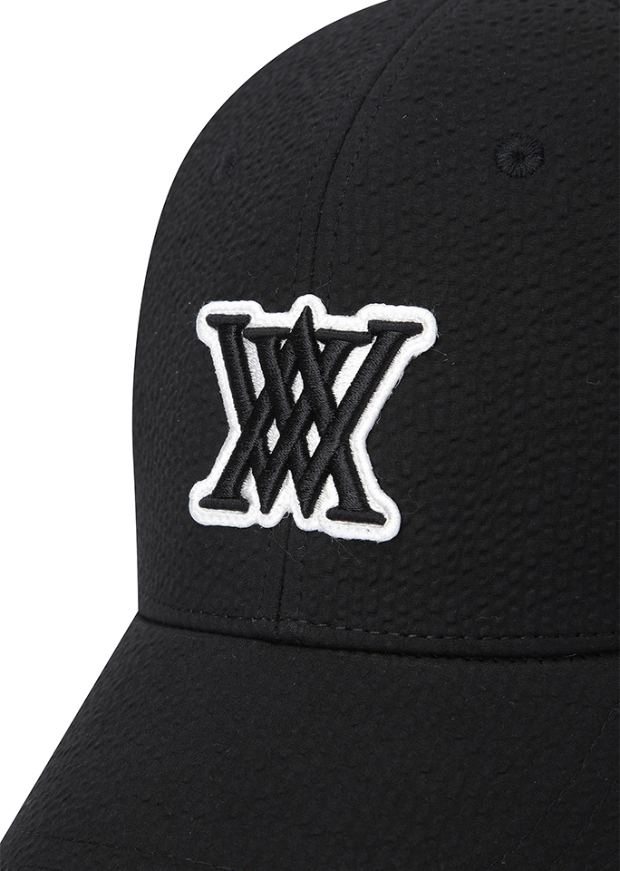 Uni Seersucker Cap - Black