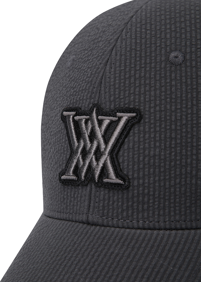 Uni Seersucker  Cap - Dark Grey