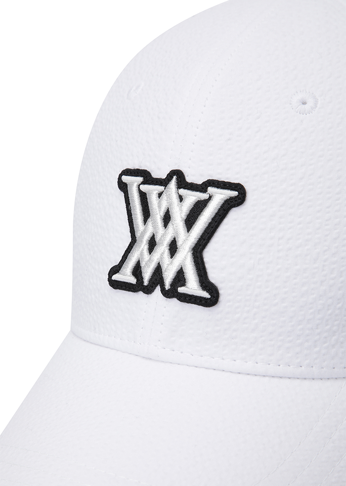 Uni Seersucker  Cap - White