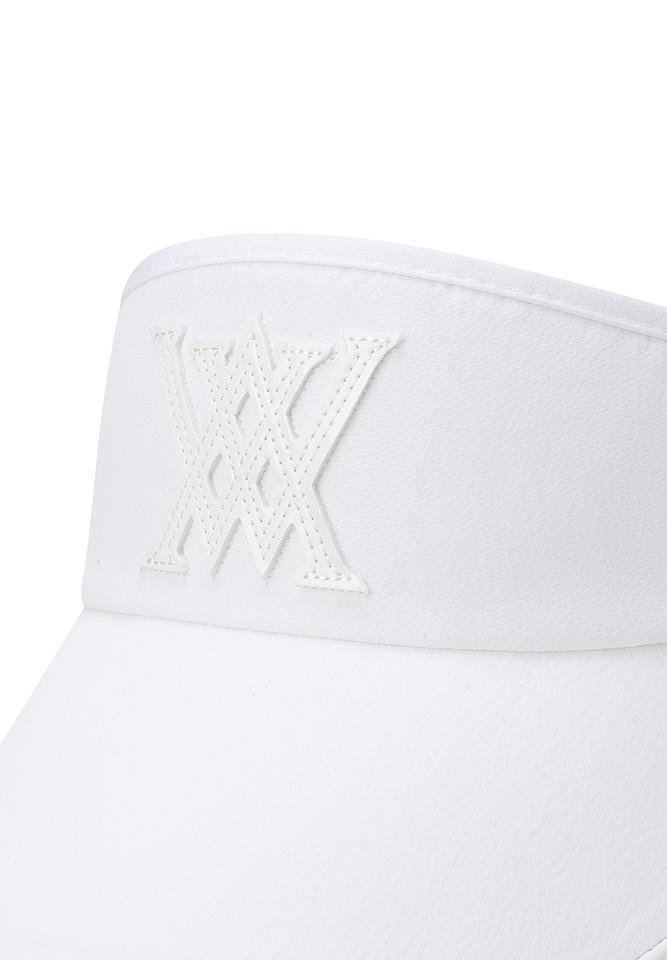 Women's Essential Ribbon Visor - White