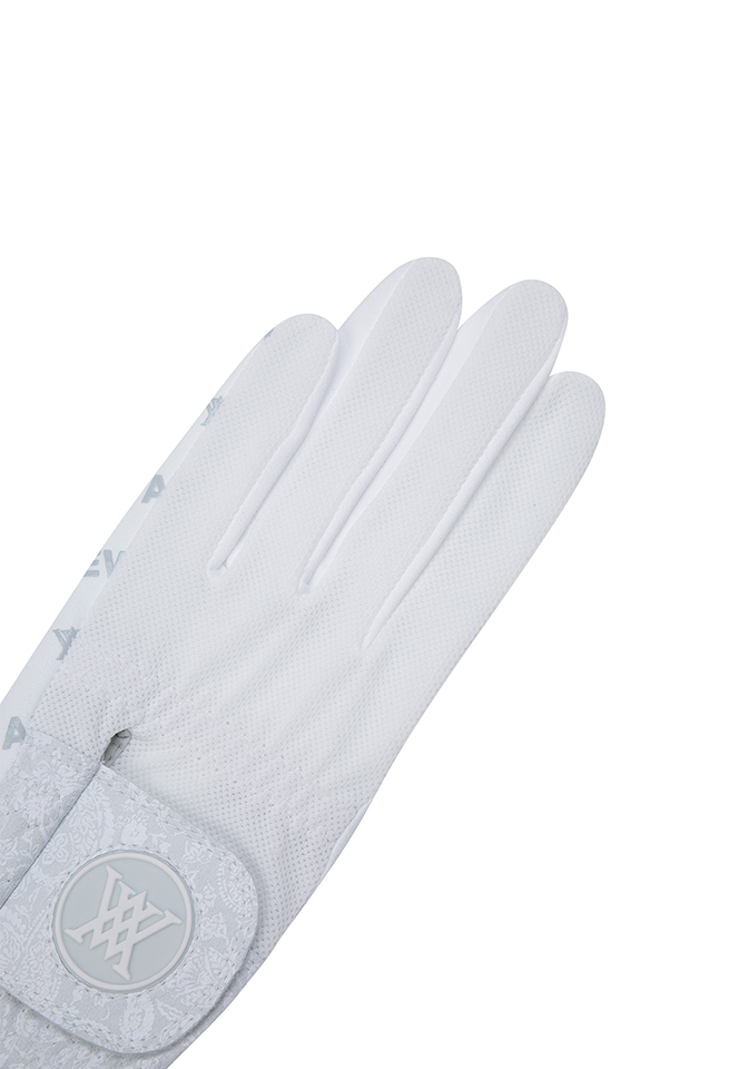Women's Paisley Mesh Glove (PAIR) - White