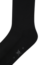 Women's Aqua Mesh Knee Socks - Black