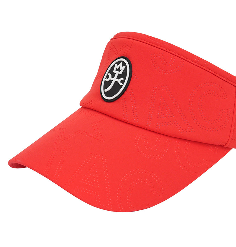 Castelbajac Men's Jacquard Egg Blazon Sun Cap - Red