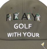 Castelbajac Men's Color Block Point Character Embroidery Ball Cap - Khaki
