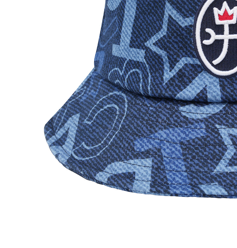 Castelbajac Women's Denim Logo Point Bucket Hat - Navy