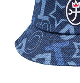 Castelbajac Women's Denim Logo Point Bucket Hat - Navy