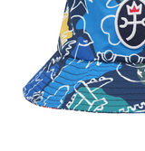 Castelbajac Women's Pattern Waterproof Bucket Hat - Navy
