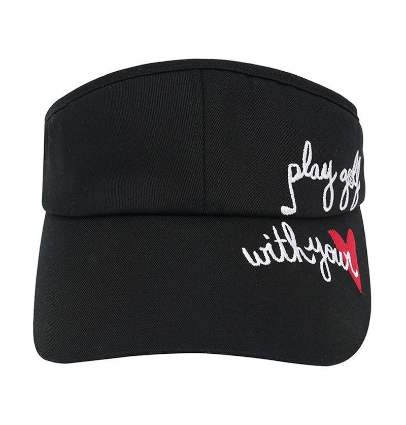 Castelbajac Women's Slogan Ribbon Sun Cap - Black