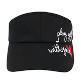 Castelbajac Women's Slogan Ribbon Sun Cap - Black