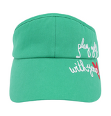 Castelbajac Women's Slogan Ribbon Sun Cap - Green