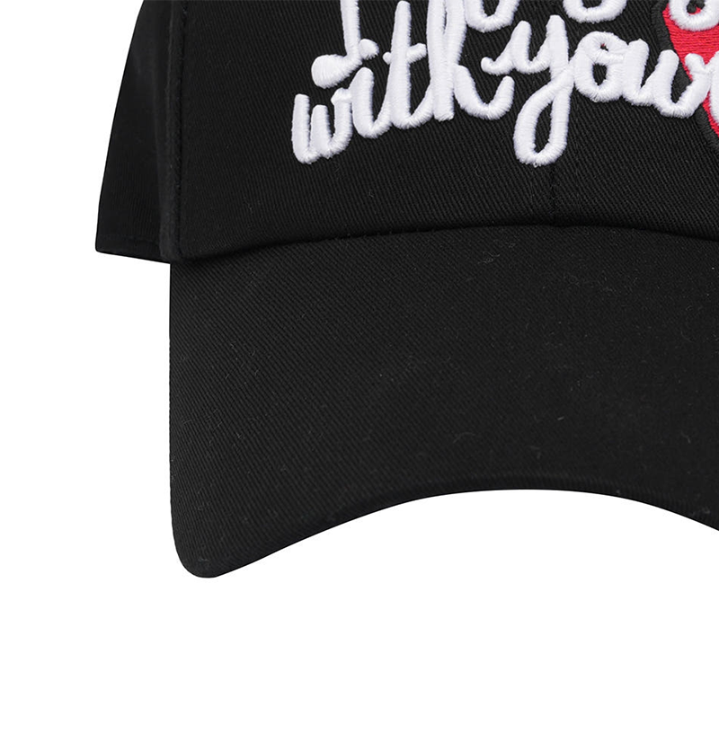 Castelbajac Women's Embroidered Point Ball Cap - Black