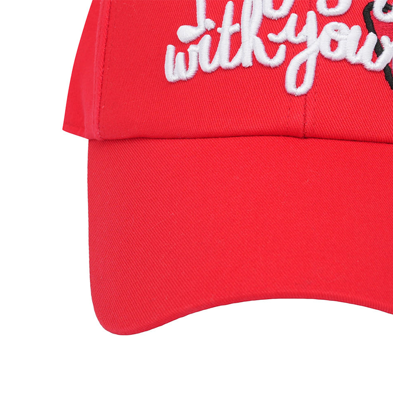Castelbajac Women's Embroidered Point Ball Cap - Red