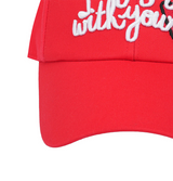 Castelbajac Women's Embroidered Point Ball Cap - Red