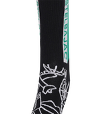 Castelbajac Men's Season Pattern Point Long Socks - Black