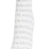 Castelbajac Men's Lettering Pattern Point Mid-calf Socks - White