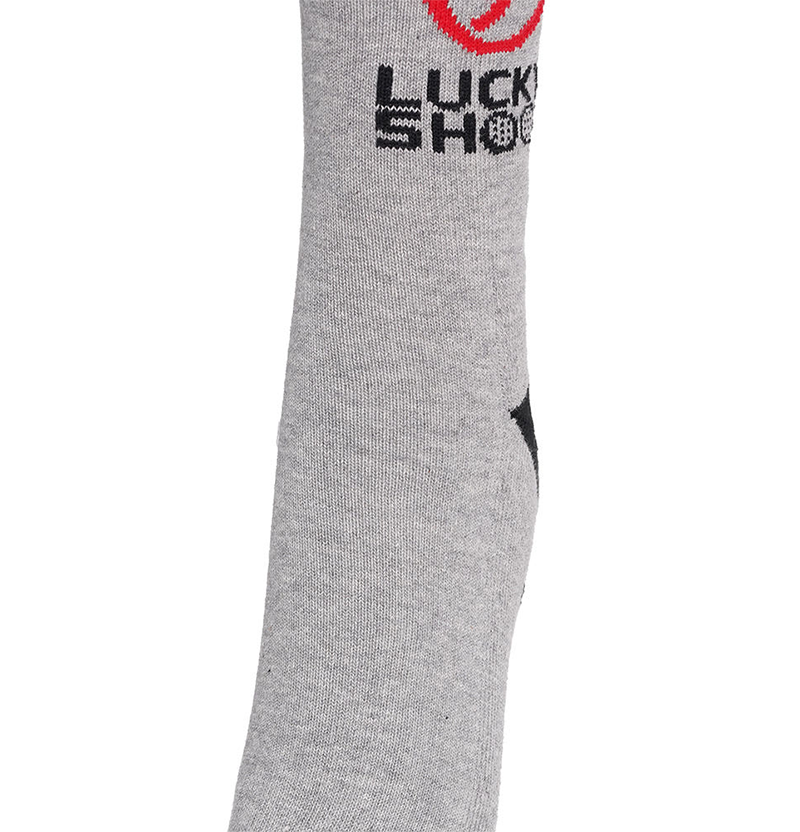 Castelbajac Men's Contrast Accent Long Socks - Grey