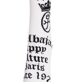Castelbajac Men's Capsule Line Pattern Point Long Socks - White
