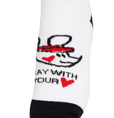 Castelbajac Women's Color Block Character Ankle Socks - Black