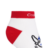 Castelbajac Women's Color Block Character Ankle Socks - Red
