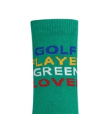 Castelbajac Women's Slogan Point Long Socks - Green