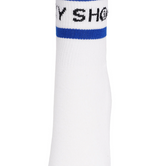 Castelbajac Women's Color Block Slogan Long Socks - Blue