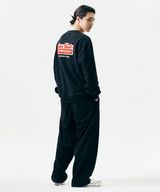 Jamie West Boucle Applique Brushed Sweatshirts - Black