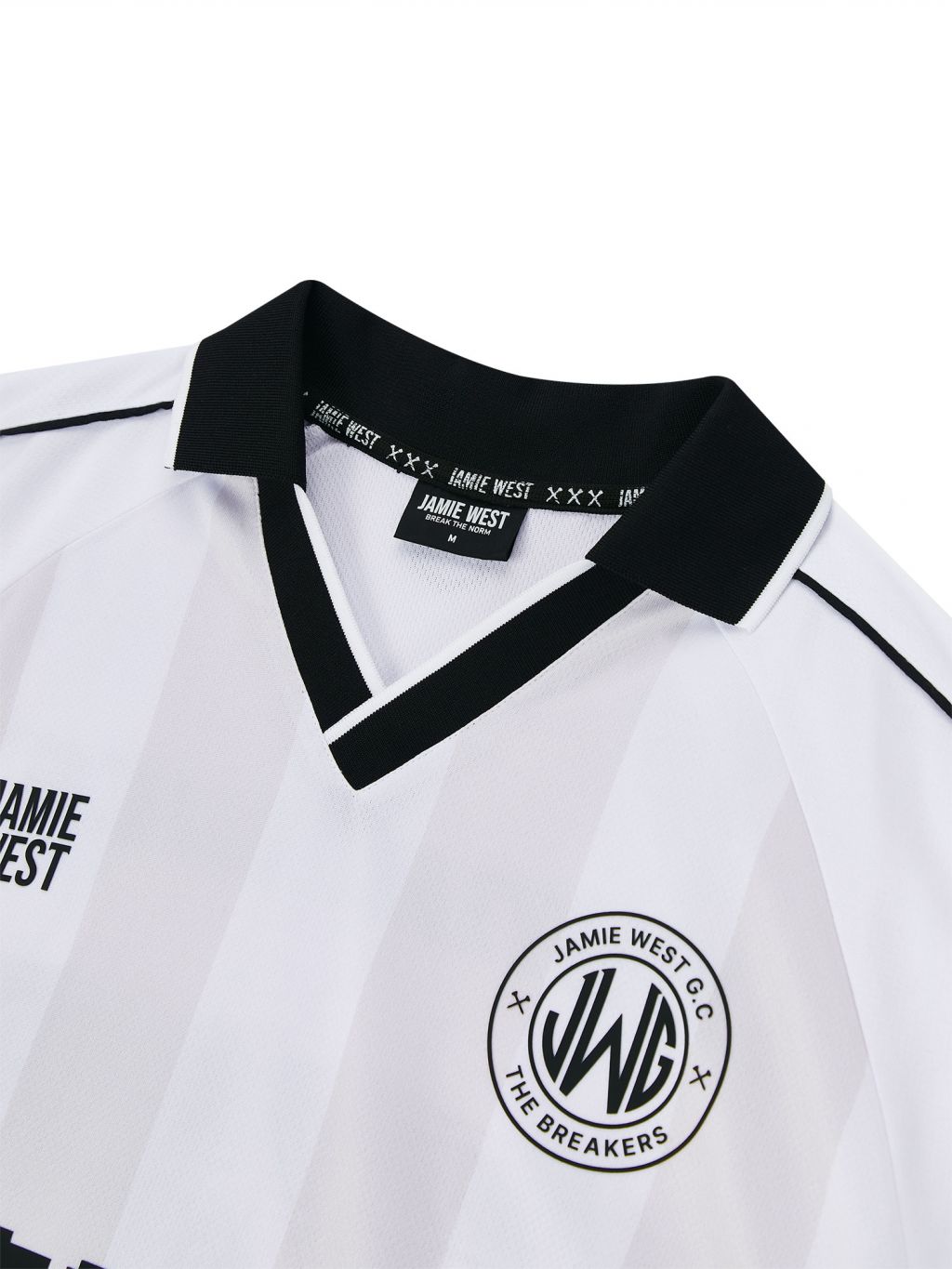 Jamie West Breakers Football Stripe P-Shirts - White