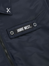 Jamie West Collar Point Work Jumper - Navy