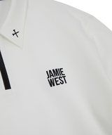 Jamie West Essential Collar Point Half Zip-up Sweatshirts -White